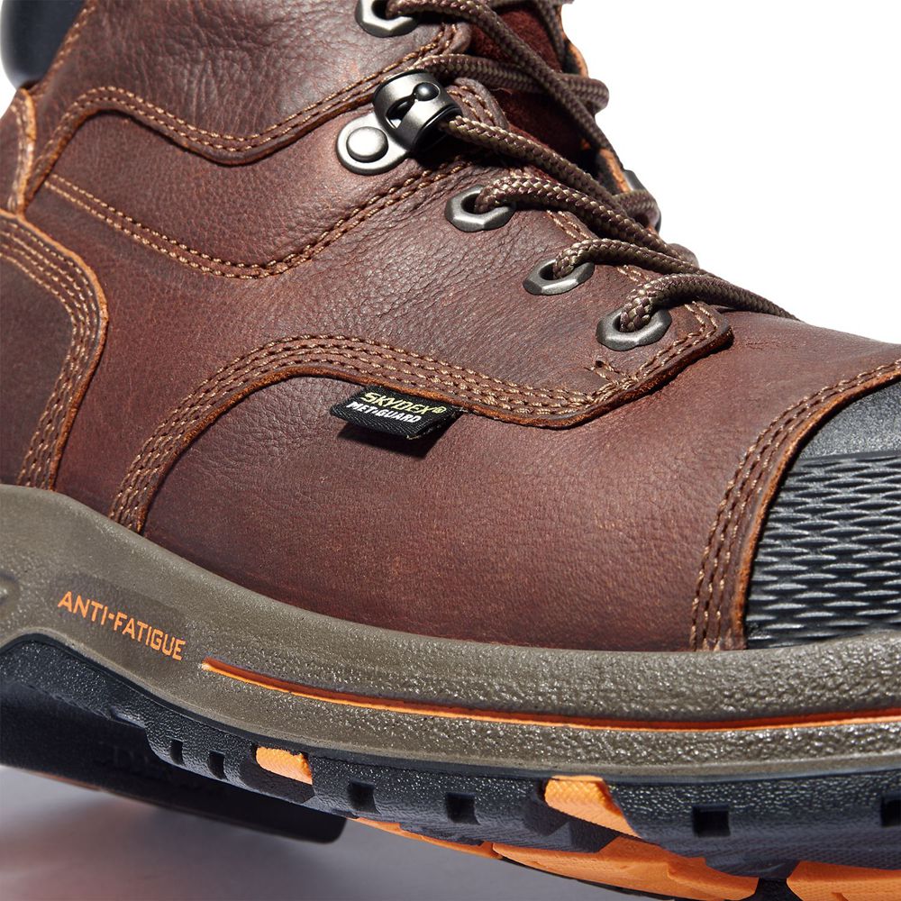 Timberland Mens Work Boots PRO® Helix HD 6\" Met Guard Comp Toe - Brown/Black - India UF2359147